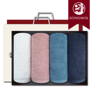 송월타올 파미유 180g (40수/40*80cm) 4매입 선물세트(박스+쇼핑백 포함)