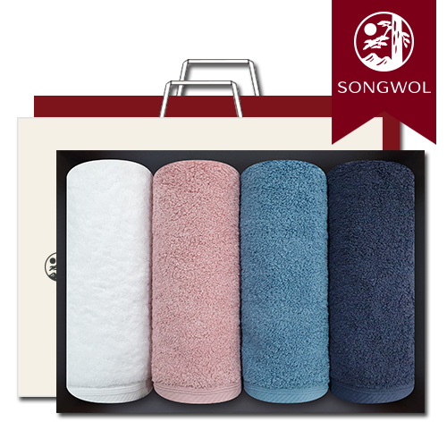 송월타올 파미유 180g (40수/40*80cm) 4매입 선물세트(박스+쇼핑백 포함) 송월타올 파미유 180g (40수/40*80cm) 4매입 선물세트(박스+쇼핑백 포함)