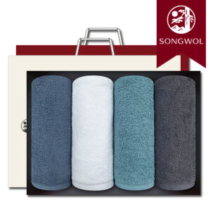 송월타올 항균 150g (30수/40*80cm) 4매입 선물세트(박스+쇼핑백 포함)