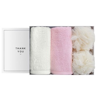 코튼랩 호텔수건 선물세트 30수 150g 2매 샤워볼 2개 코튼랩 호텔수건 선물세트 30수 150g 2매 샤워볼 2개