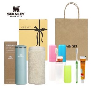 스탠리 트랜짓 플립탑머그473ml 텀블러세트5호 송월타올 뉴따봉326칫솔치약세트 쇼핑백포함