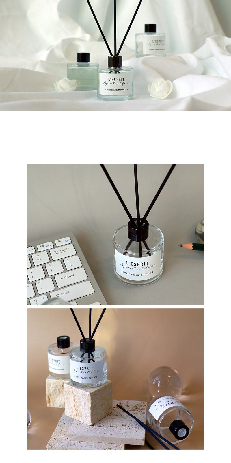 레스쁘리 스페셜 설 세트 B (새해복 타올 130g+디퓨저 50ml+복주머니) 상세 이미지