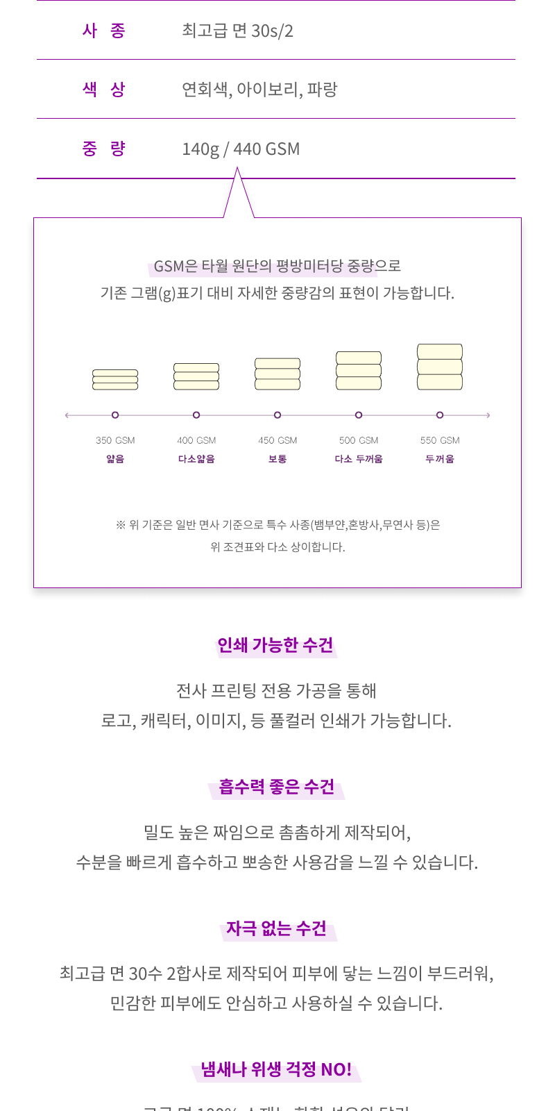 송월 샤보렌 디럭스 전사 타올 상세 이미지