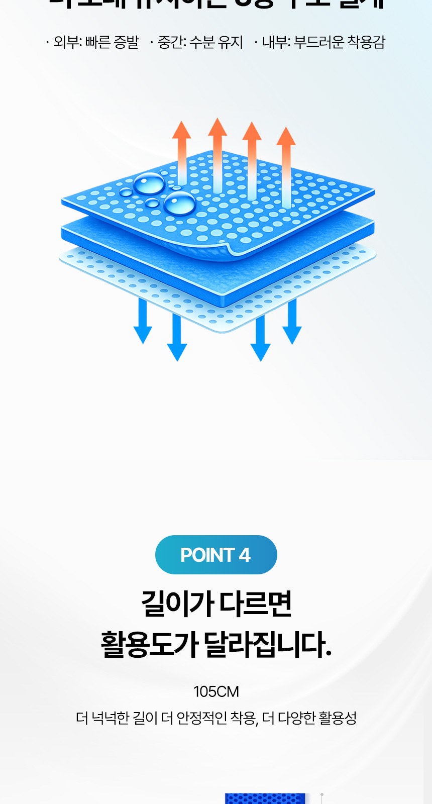 맥스쿨 롱타월 PRO 105 상세 이미지