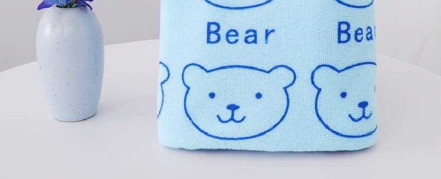 곰돌이비치타올 대형수건 수영장수건 물놀이수건가운 상세 이미지